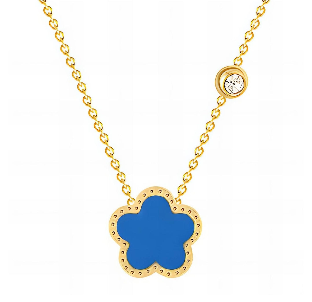 Cleef Necklace Blue
