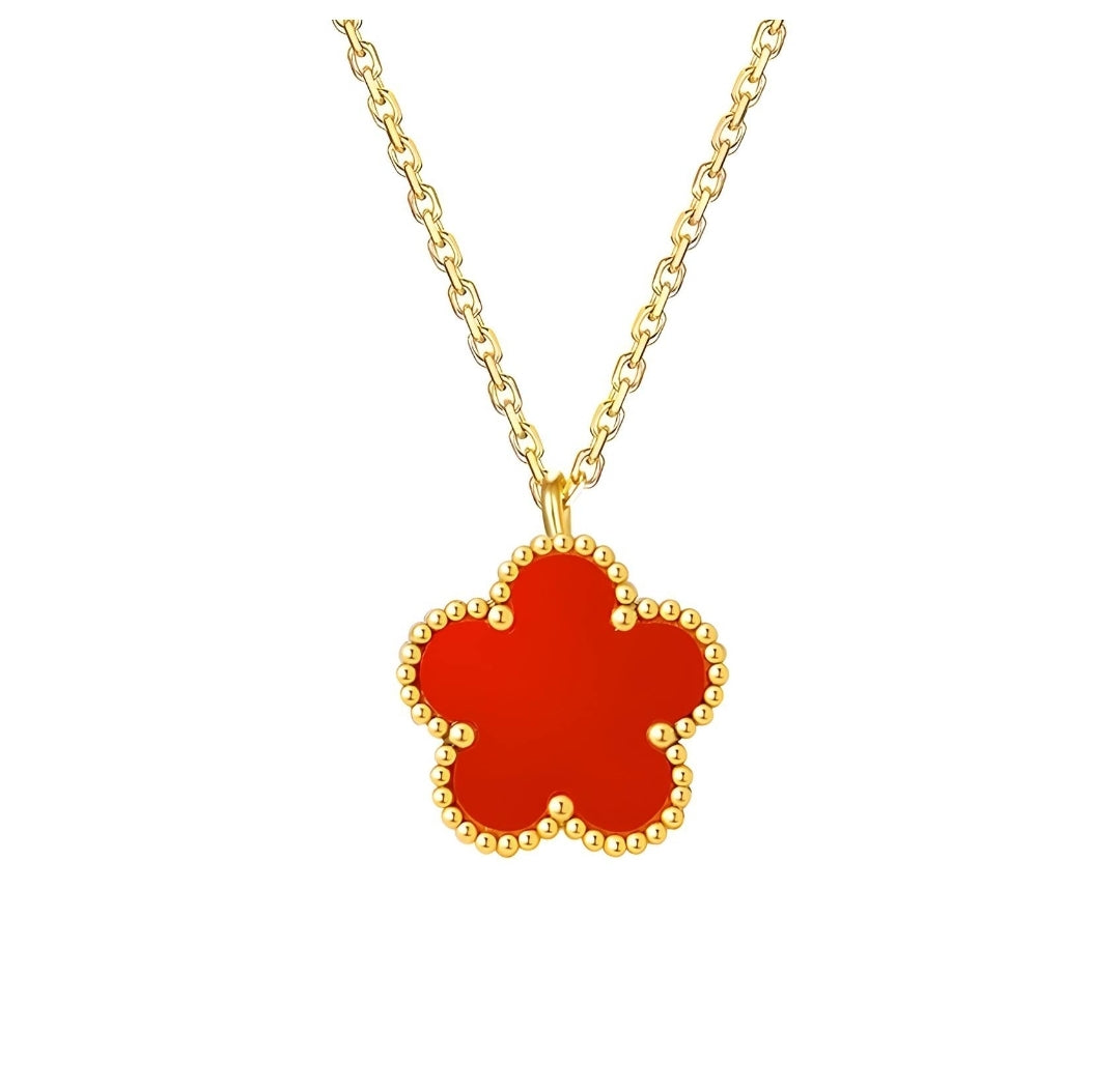 Cleef Necklace Red