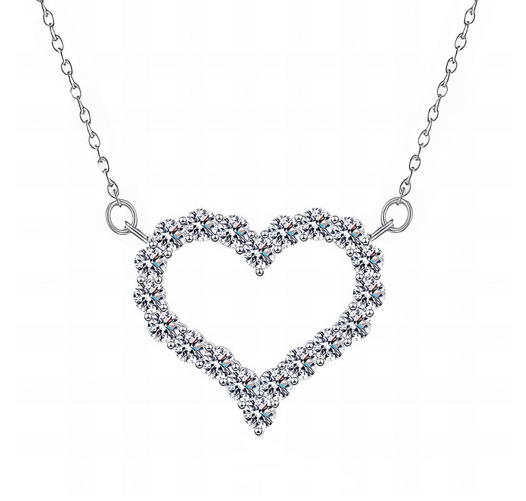 Diamante Heart Necklace
