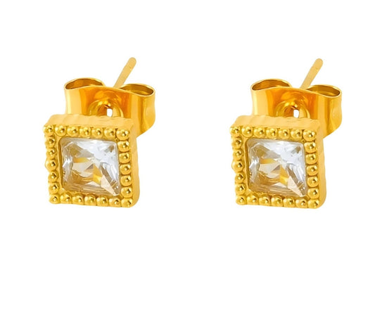 Square Stud Earrings