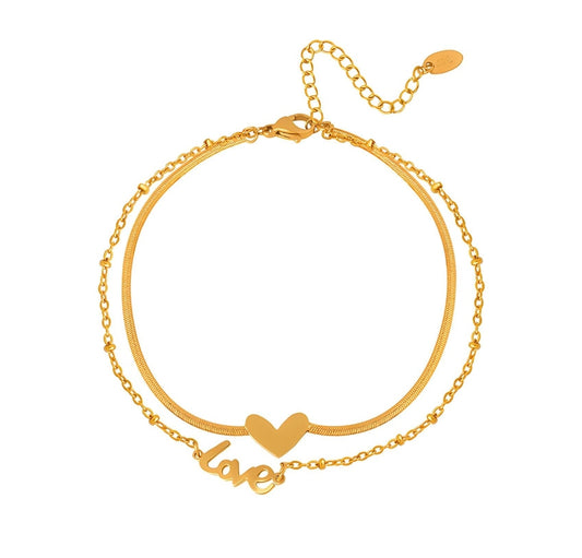 Love Heart Anklet
