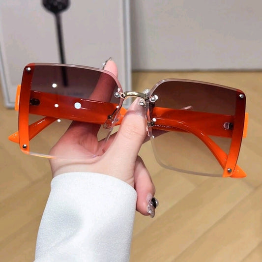 Orange Square Sunglasses